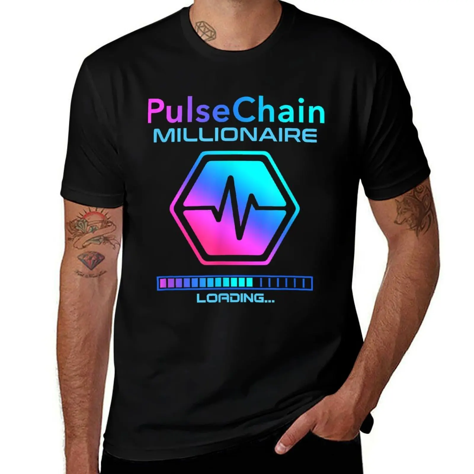 PulseChain - PulseChain Crypto HEX Cryptocurrency PLS Sacrifice It All T-Shirt Active Wear Sports T-Shirt for Men