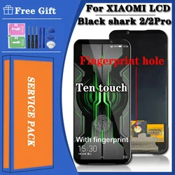 BlackShark 2 Display With Fingerprint For Xiaomi Black Shark 2 Pro DLT-A0 SKW-H0 LCD Display Touch Screen Digitizer Assembly