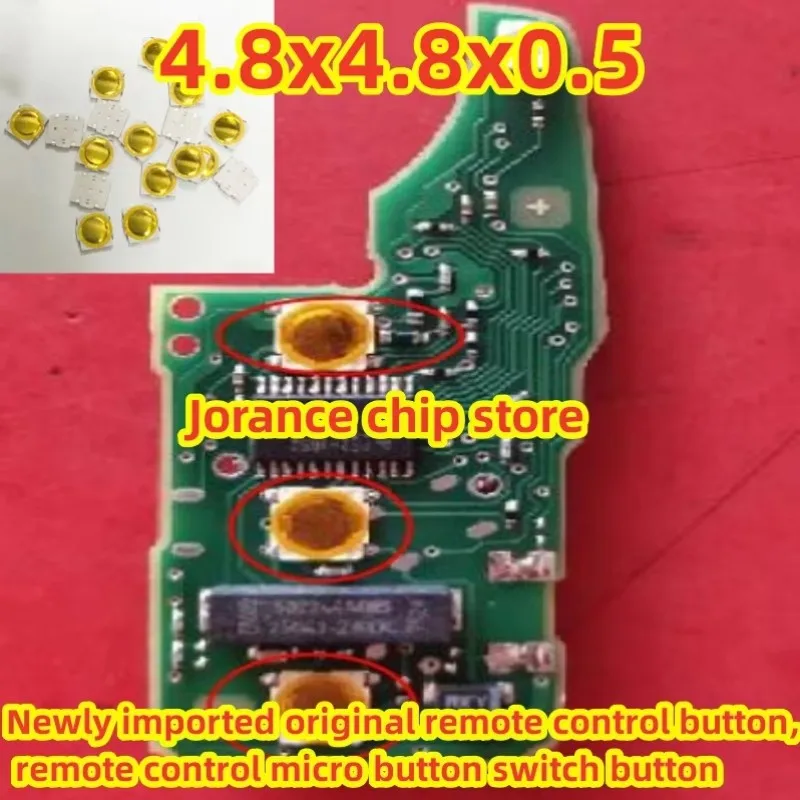 4.8x4.8x0.5 Button Newly imported original remote control button, remote control micro button switch button