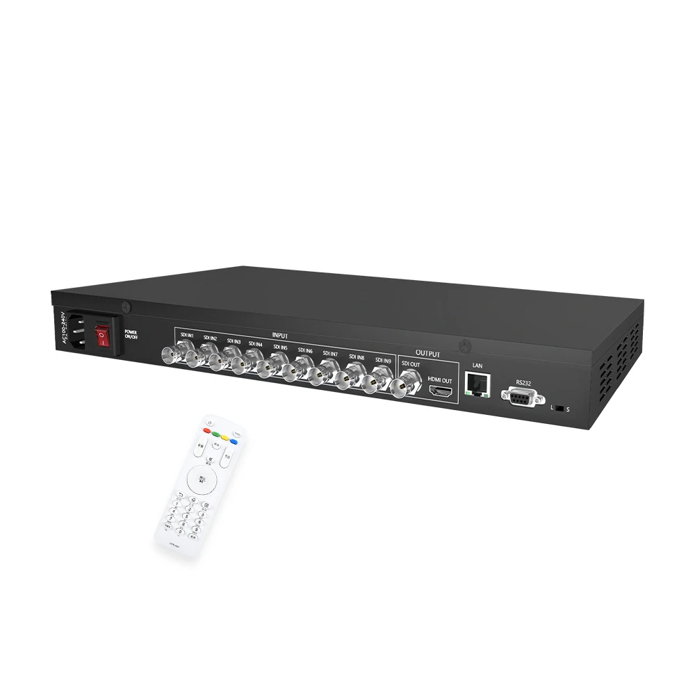 9x1 HD-SDI 3G-SDI SD-SDI Video processor Supported Video Splitters & Converters for Seamless Video Transmission