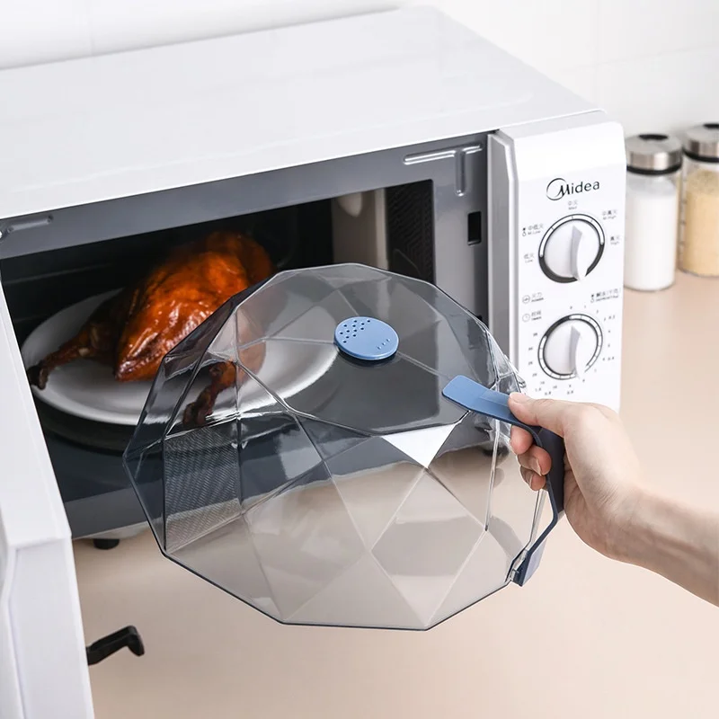 WALFOS Kitchen Dust-proof Oil-proof Microwave Cover Plate Cover Heating Insulation Cover Lid Microwave Splash Guard Cooker