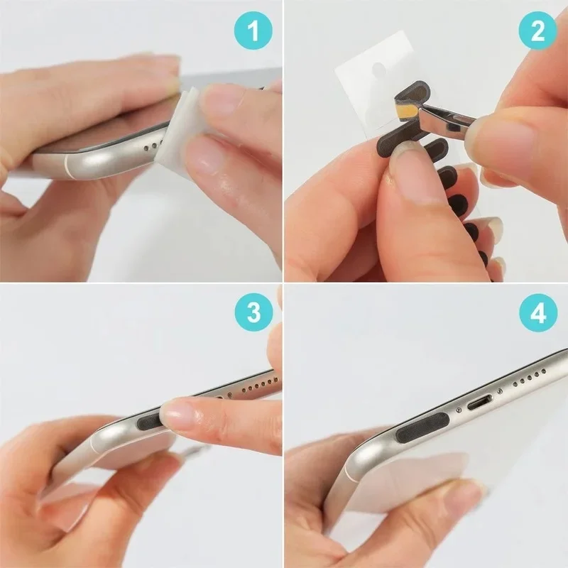 Universal Mobile Phone Speaker Dust Mesh Sticker for Apple IPhone 13/12/14 Pro Max Samsung Phone Port Protector Cleaning Kit