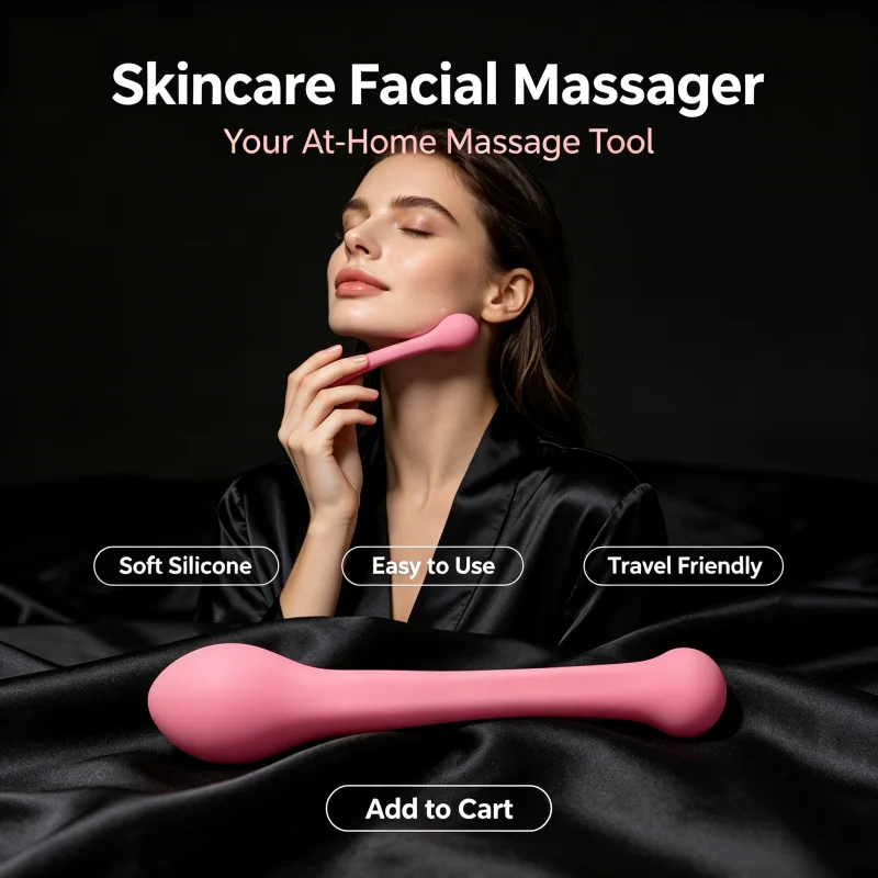 Face Massager - Newly Designed Facial Massager Manual Dual-Head