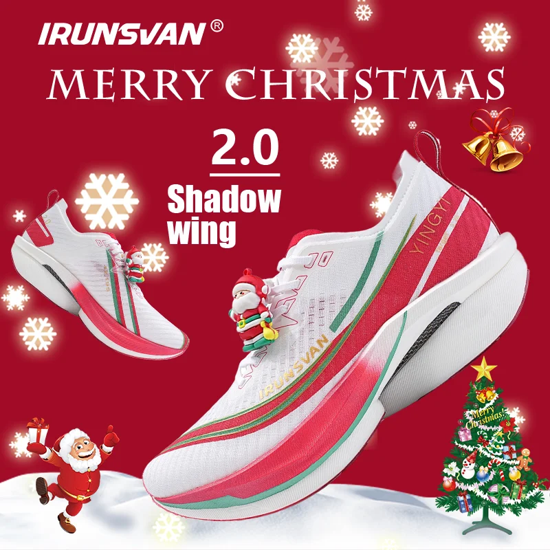 

IRUNSVAN2.0 Nylon Carbon Plate Full Palm Black Gold True Carbon Plate Marathon Professional Racing Running Shoes for Men