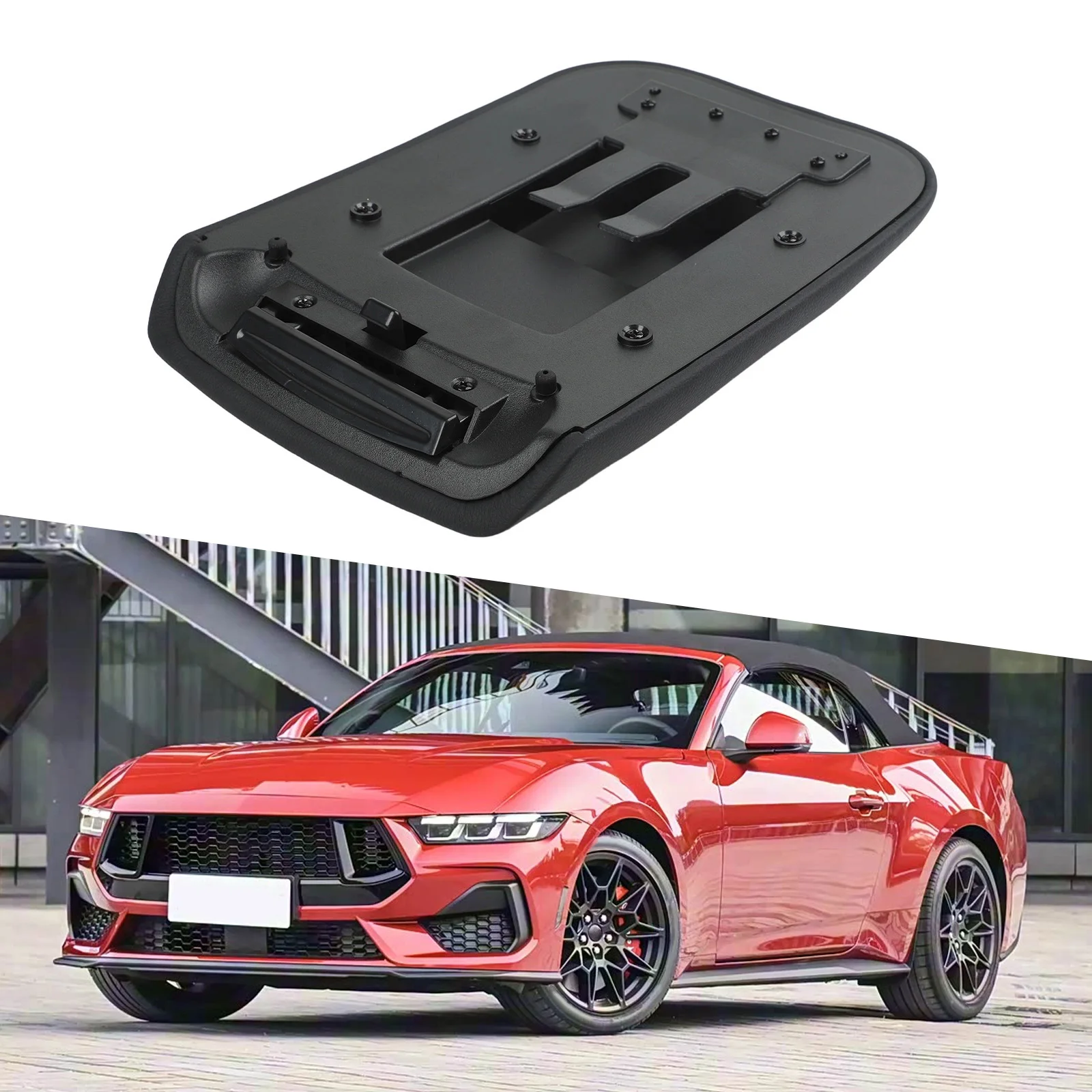 

Car Armrest Lid Cover 5R3Z6306024AAC For Ford For Mustang 2005-2009 Center Console Armrest Lid Cover 33*22.6*5.8cm Plastic