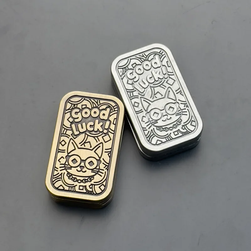 Protective Metal Fidget Slider EDC Toy, Stress Relief Gadget for Casual Daily Entertainment & Hobby Collecting