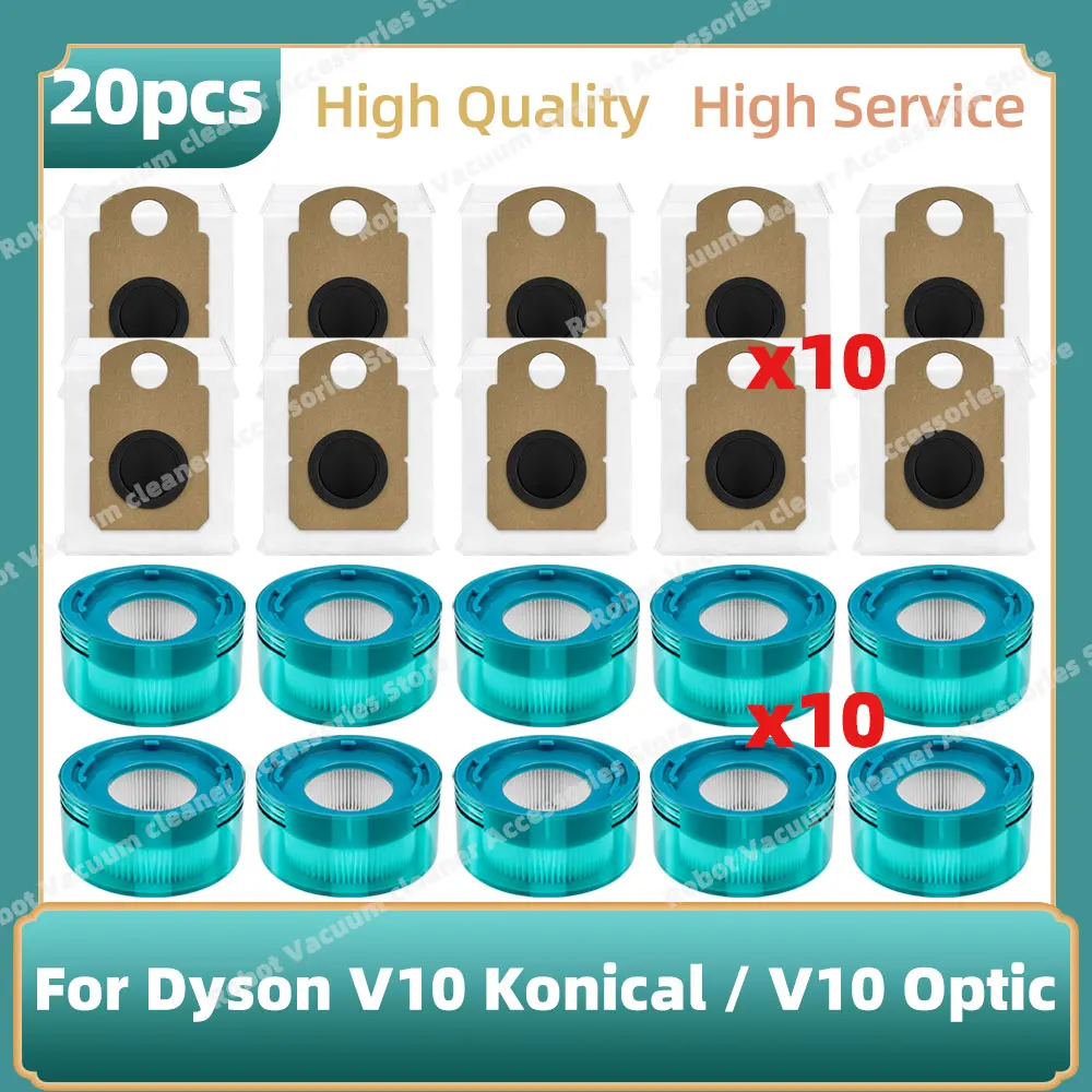 Compatible For Dyson V10 Konical / V10 Optic Vacuum Replacement Parts Filter Dust Bag Accesspries