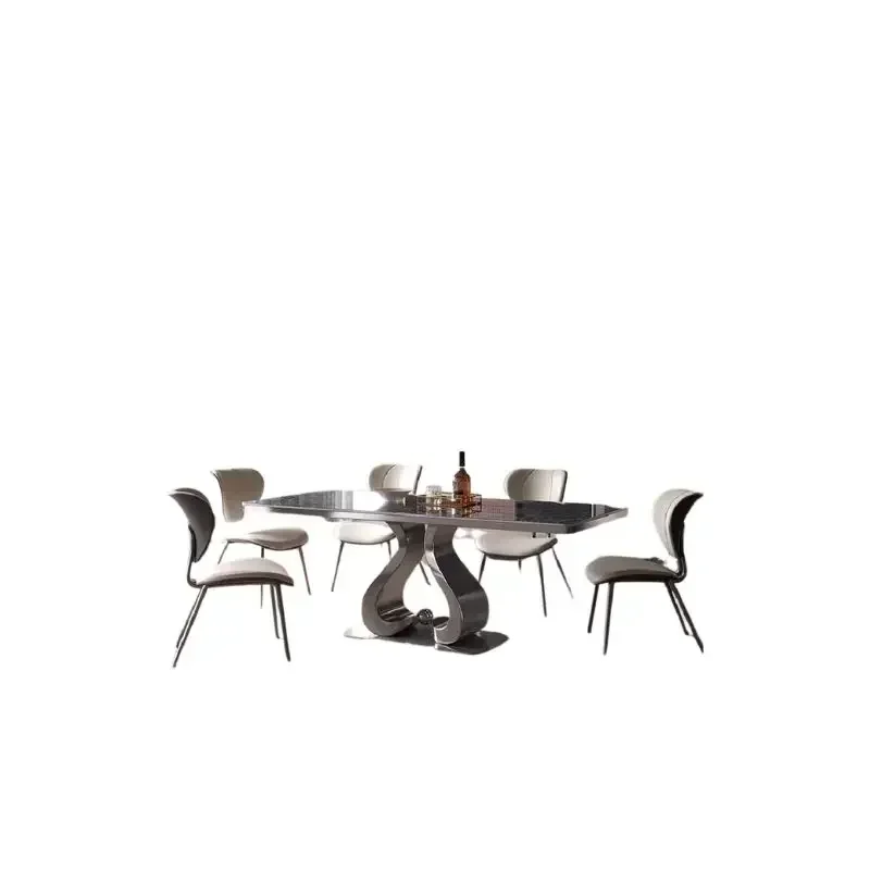 Multifunctional Folding Dining Table Dinning Tables Sets Luxury Craft Large Small Round Marble Study Modern Kitchen Individual