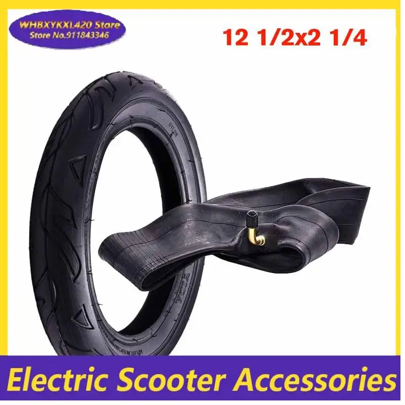 Hot 12 Inch Tire 12 1/2 x 2 1/4 ( 62-203 ) Fits Many Gas Electric Scooters and E-Bike 12 1/2X2 1/4 Wheel Tyre Inner Tube