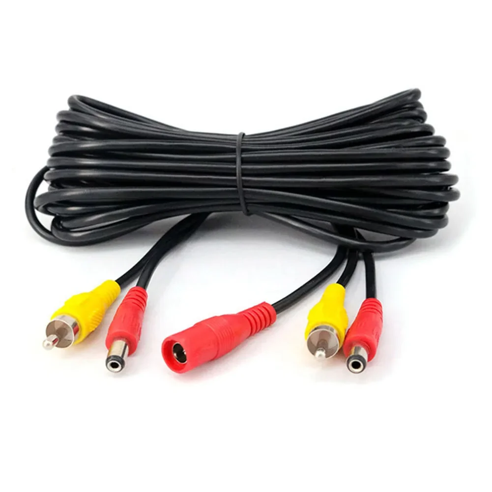 

Monitor Connection Cable Backup Camera Cable 600CM Length Integrated Power Cable Non-deformed Structure Backup Camera