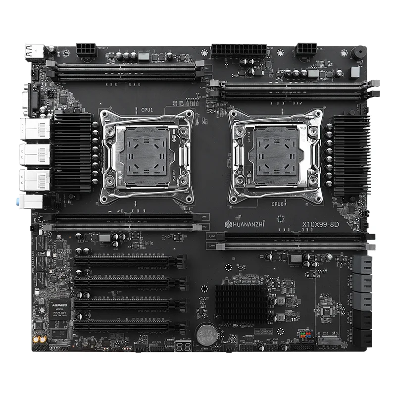 X10X99 8D IPMI Dual Motherboard 2*Xeon E5 V3 V4 CPU DDR4 ECC Max 512GB Quad Channel M.2 NVMe  2.5G LAN  4*Pcle x16 10*SATA