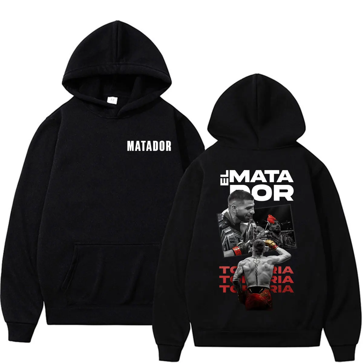 Oferta Especial: Sudaderas con Capucha El Matador Ilia Topuria La Leyenda, Ropa Masculina, Sudaderas con Estética Violenta, Pullovers Vintage de Alta Calidad