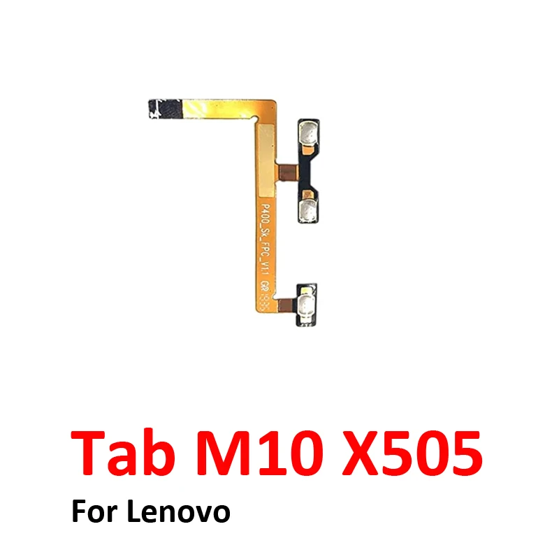 For Lenovo Tab M10 X505F X505M X505L X505 Table Phone Power Volume Button ON OFF Up Down Side Key Internal Flex Cable Black image 2