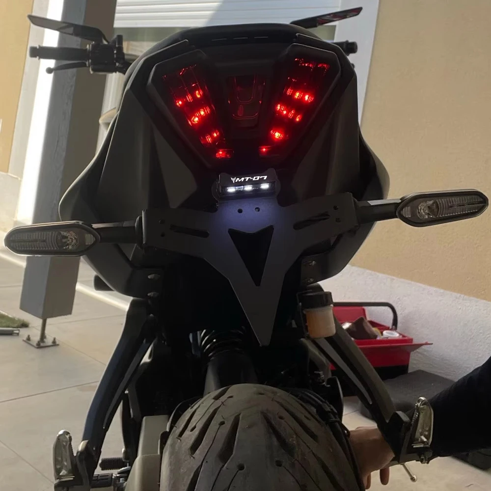 

License Plate Holder For Yamaha MT07 MT-07 MT 07 2013-2023 2024 2025 Motorcycles Accessories Tail Tidy Fender Eliminator Bracket