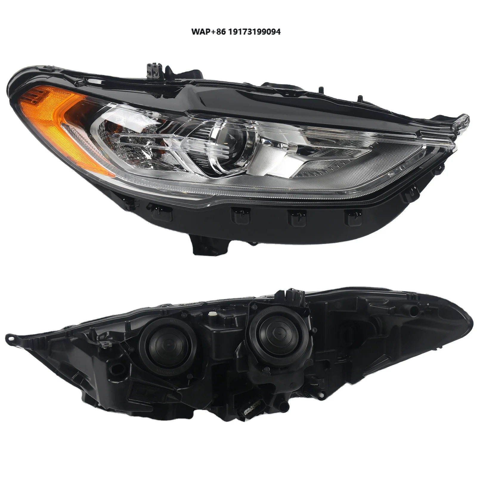 

Auto Parts Halogen Headlamps Car Headlights Black Projector for Mondeo 2017-2019