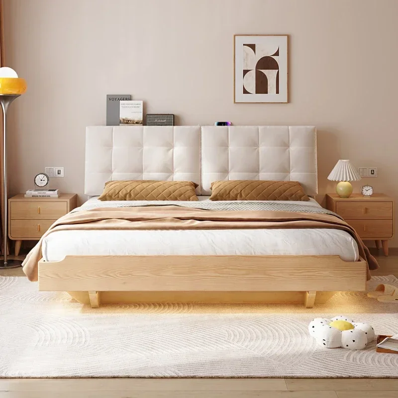 Vintage Adults Wood Double Bed Storage Modern Luxury Bed Loft Girls Letto Entertainment Muebles Para El Hogar Home Furniture