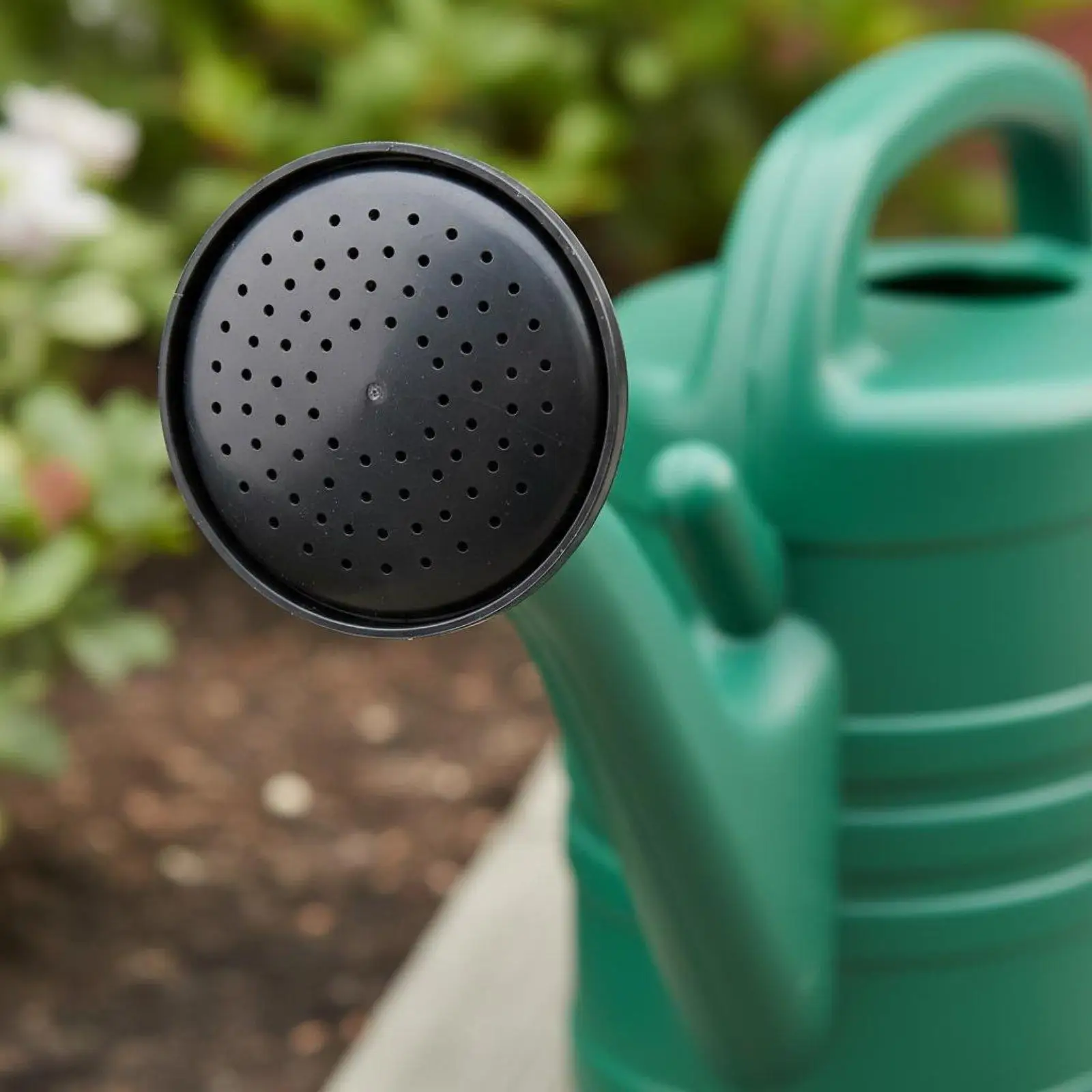 Watering Can with Gentle Shower Head Ergonomic Handle Plastic Garden Water Dispenser for Plant Pots Seedlings Greenhouse Use
