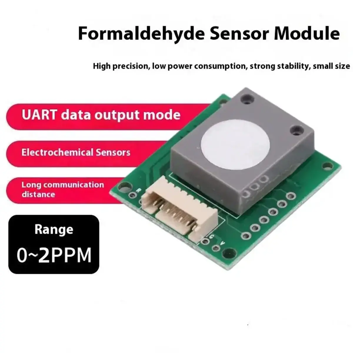 A64I ZE08-CH2O Formaldehyde Sensor with Serial Port Output for Accurate Concentration Measurement