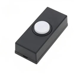 Push Button Door Bell Chime Bell Push Press Button Inserts Wall Plastic Hard Wiring Stylish Exterior Design Doorbells