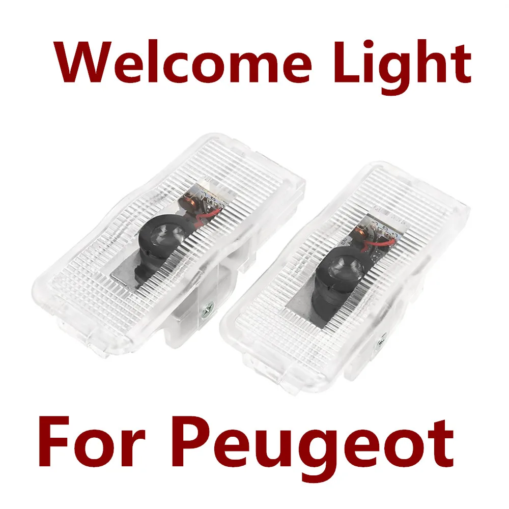 For PEUGEOT 307 308 508 408 RCZ 206 306 207 208 406 5008 607 LED Car Door Projector Welcome Lamp Ghost Shadow Light Accessories