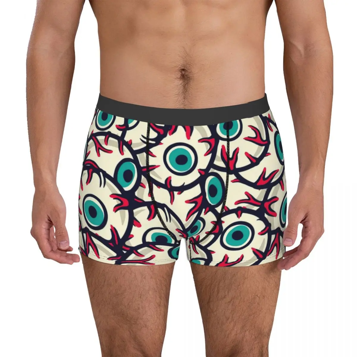 

Pattern With Horrible Eyes For Halloween Holiday Underpants Cotton Panties Men's Underwear Ventilate Shorts