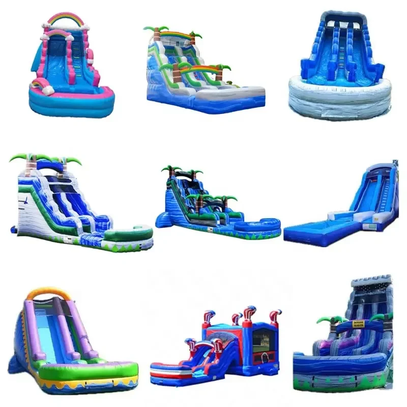 Commercial Grade Premium Inflatable Trampoline Bouncer Large Jump Castle Water Slide Pool for Kids and Adults