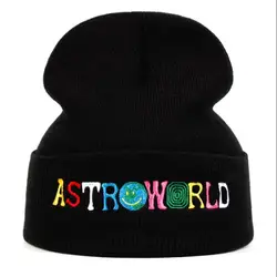 Beanie ASTROWORLD Knitted Hat Embroidery Astroworld Ski Warm Winter Unisex Skullies Beanies