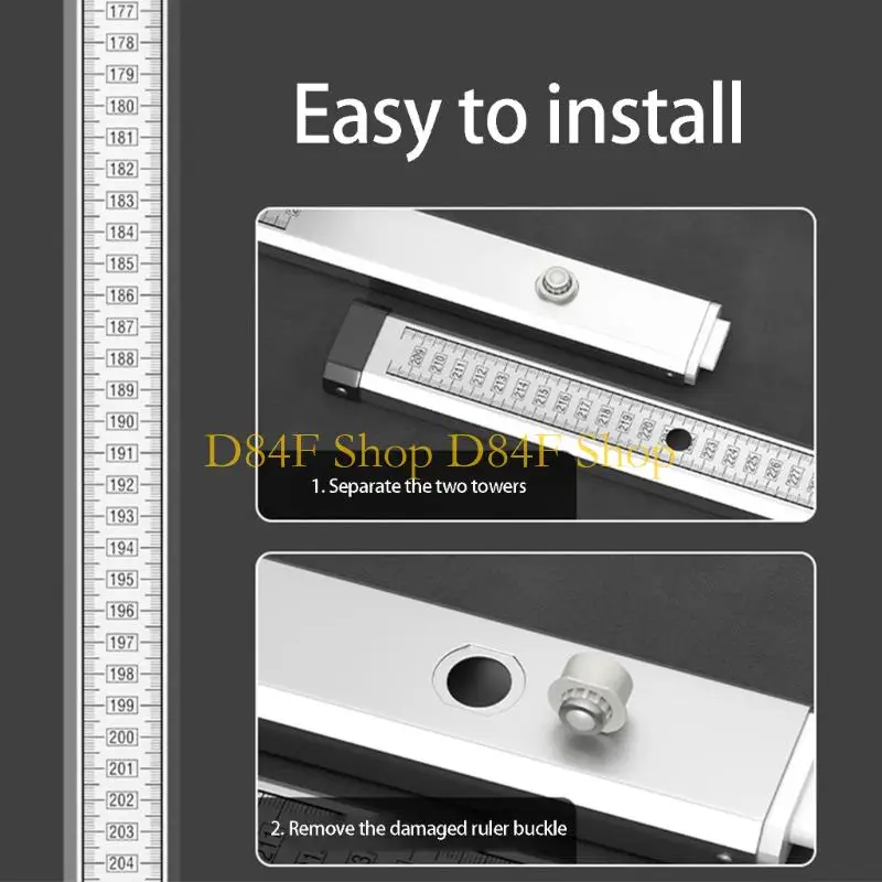 D84F 4Pcs Plastic Leveling Bubble And Measuring Scale Clips Set For Construction Work