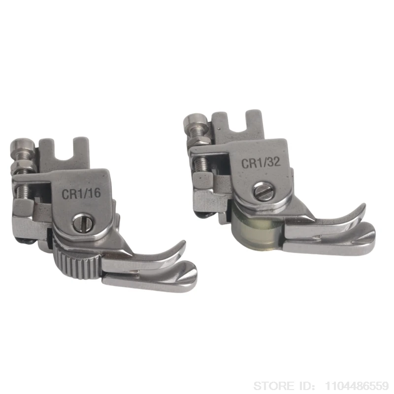 CR1/16 CL1/16 CR1/32 CL1/32 Left / Right Roller Compensating Presser Foot With Wheel For Industrial Sewing Machine Accessories