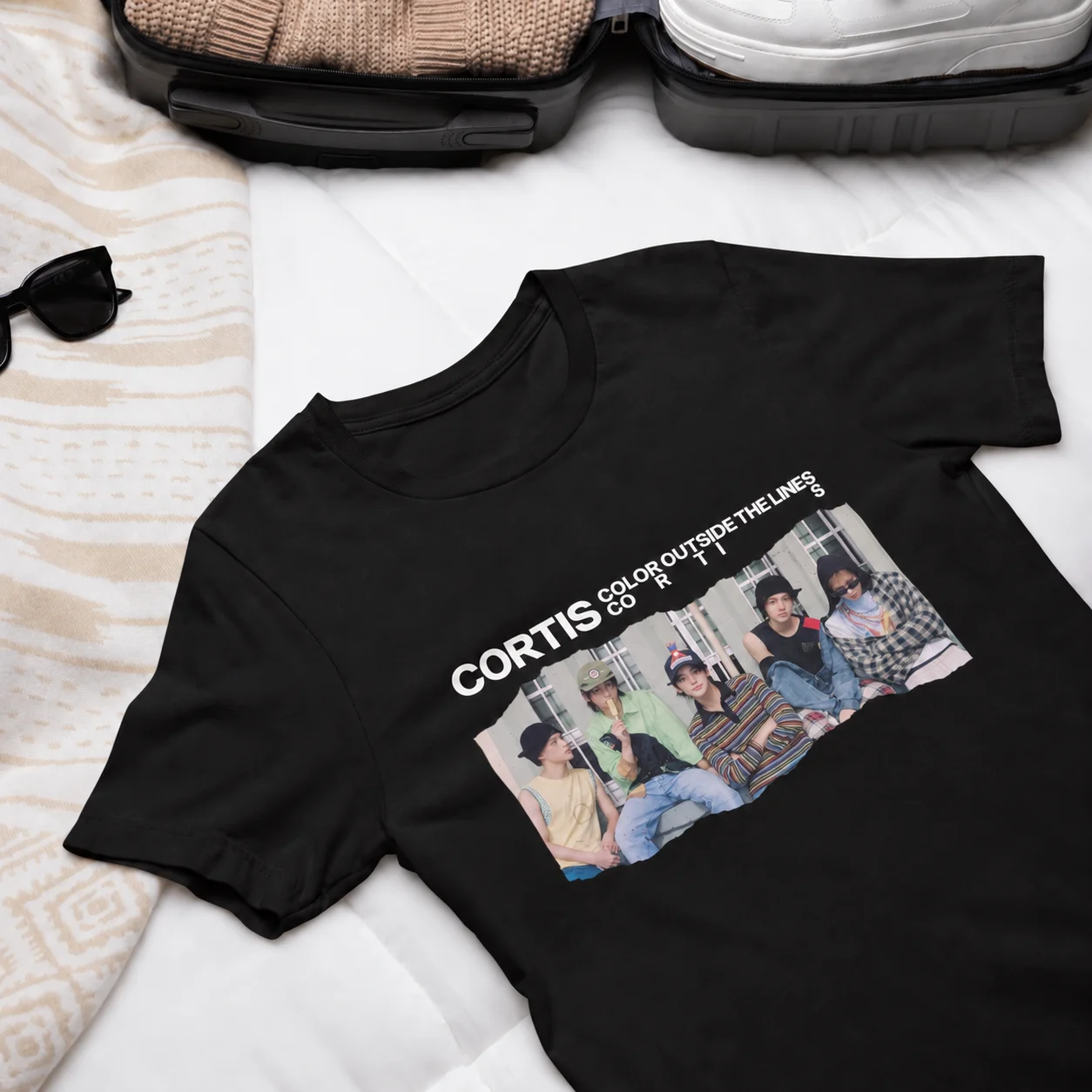 2026 New CORTIS Family Matching Oversized Unisex Streetwear T Shirt Kpop CORTIS Color Outside The Lines Graphic Casual Tee