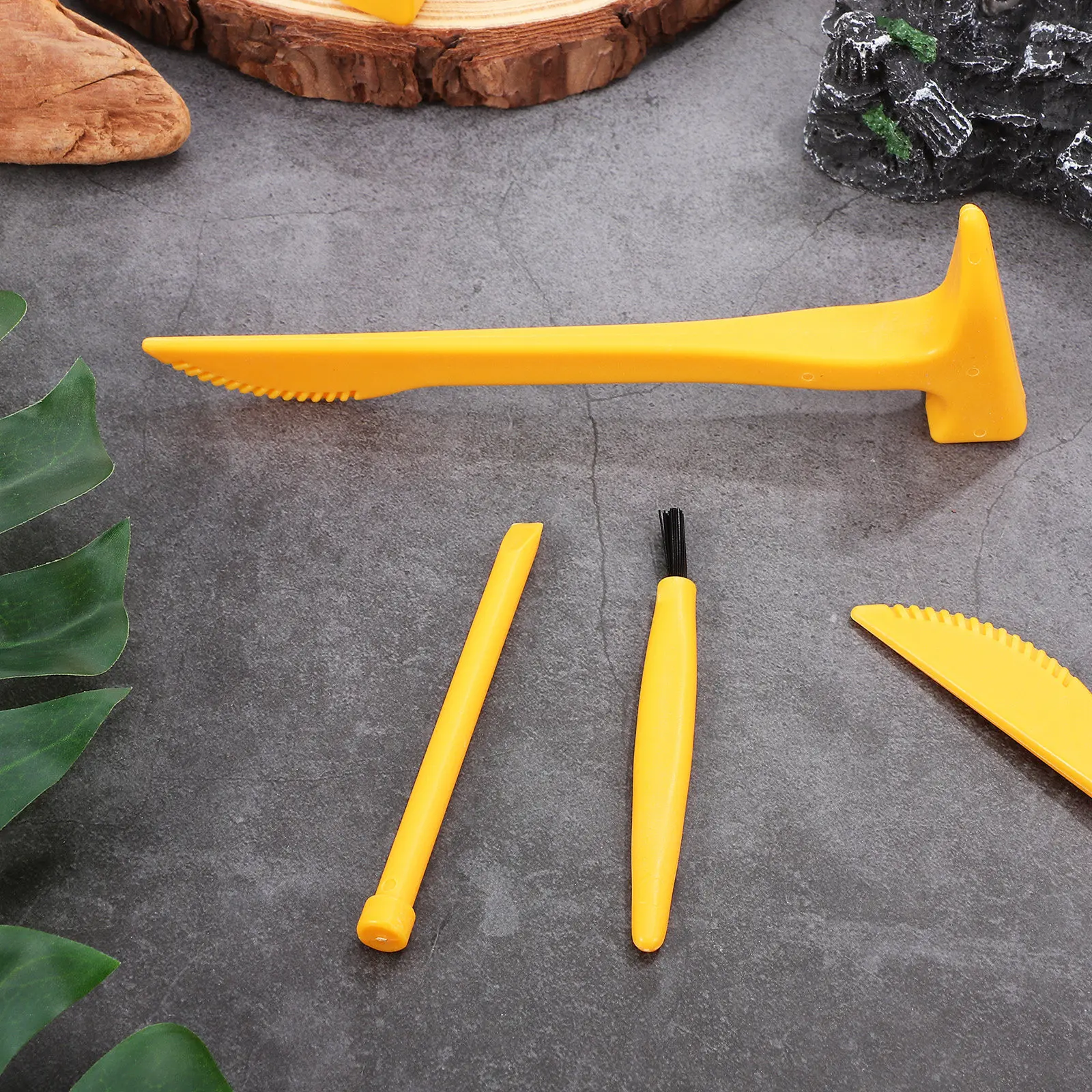 

1Set Kids Excavation Tool Set Dinosaur Digging Kit Safe Smooth Edges Easy Grip Lightweight Design Versatile Outdoor Indoor Play