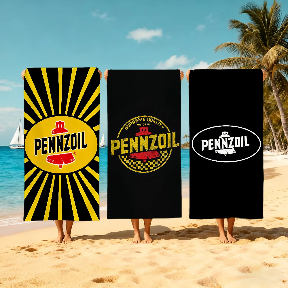 P-pennzoils logo luxury Towel Beach Quick Dry Soft Pool Towels Gift for Travel Gym Shower Camping sports