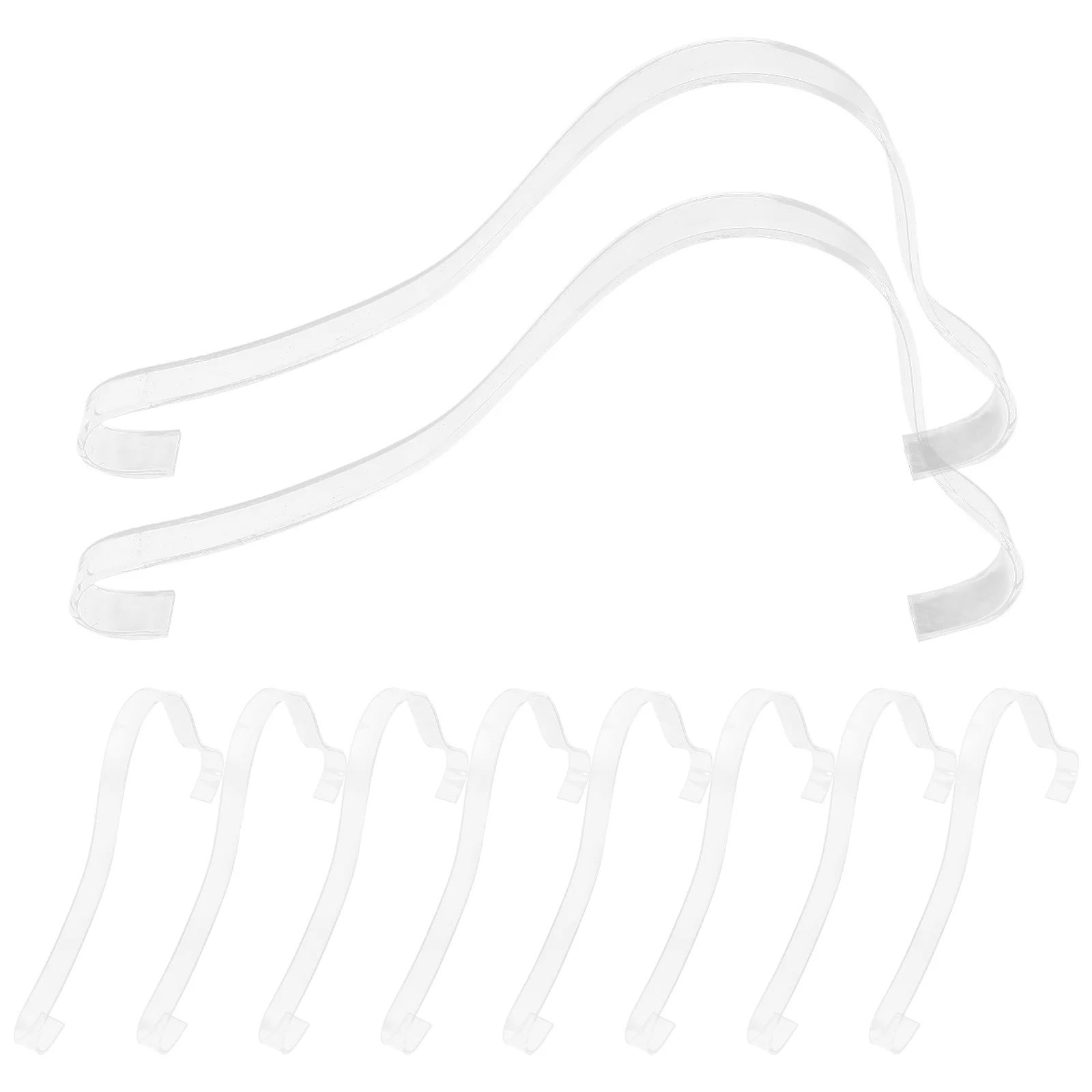 

10 Pcs Sandals Displaying Racks Trousers Hangers Arch Shoe Shoes Insert Transparent Shaping