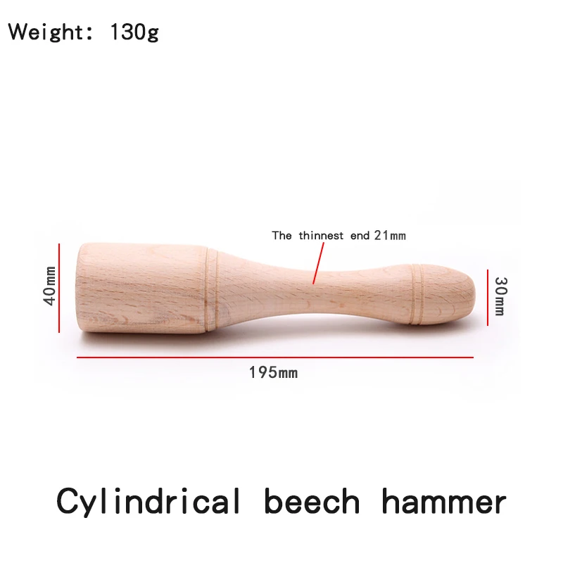 Leather Mallet Hammer With Wooden Handle Round Head Wood Tools Beech Woods Solid Hammeres Carving Mallets For Leathercraft Work