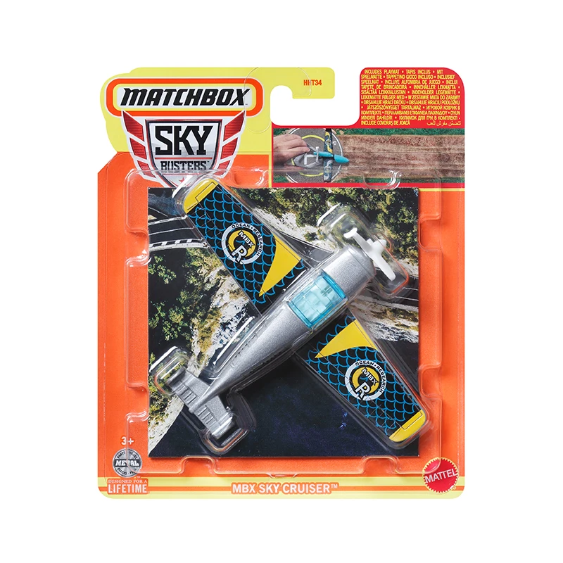 8 Pack 2024 Matchbox HHT34 Sky Busters Model Planes Jets Helicopters Collectible Metal Miniature Airplanes Iron Match Box