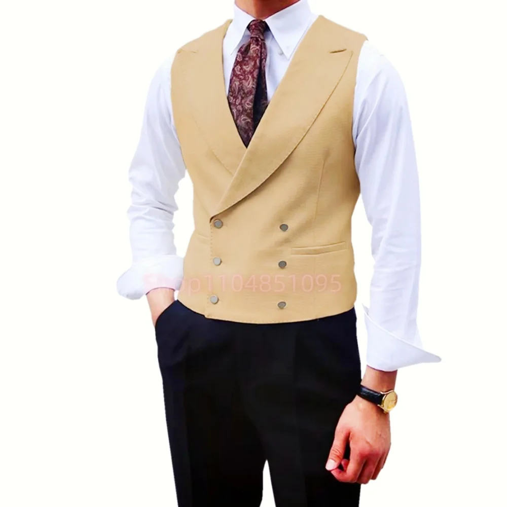 

Men's Solid Color Vest Casual Sleeveless Fashion Fine Fit Beach Graduation Ball Ternary 1-Piece Style for Party And Wedding