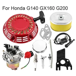 Carburetor Set Service Carburetor Plug Ignition Coil Recoil Gaskets For Honda GX140 GX160 GX200