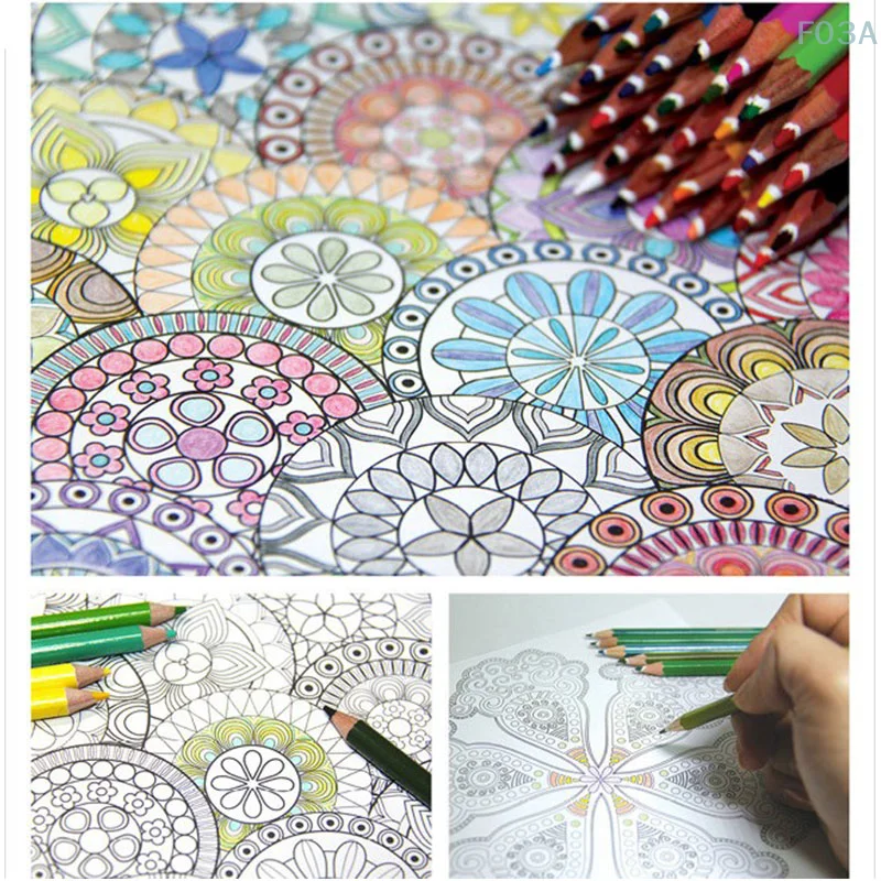 120 Pagina 'S Koreaanse Mandalas Bloem Kleurboek Voor Kinderen Volwassen Graffiti Tekening