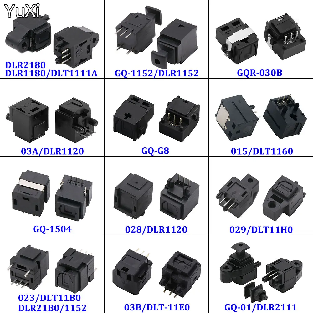 

1PCS Audio Optical Fiber Terminal Connector 03A/DLR21B0/1152/DLR1120/DLT1160/GQR-030B/GQ-G8 Socket (Transmitting/Receiving End)