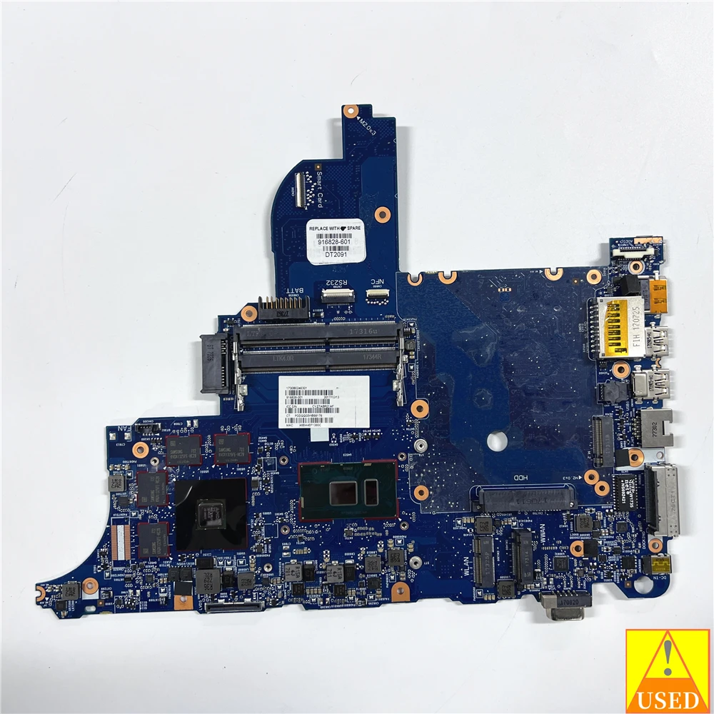 Laptop Motherboard USED 916828-601  For HP 640 G3 with i5-7300U Fully Tested Works Perfectly