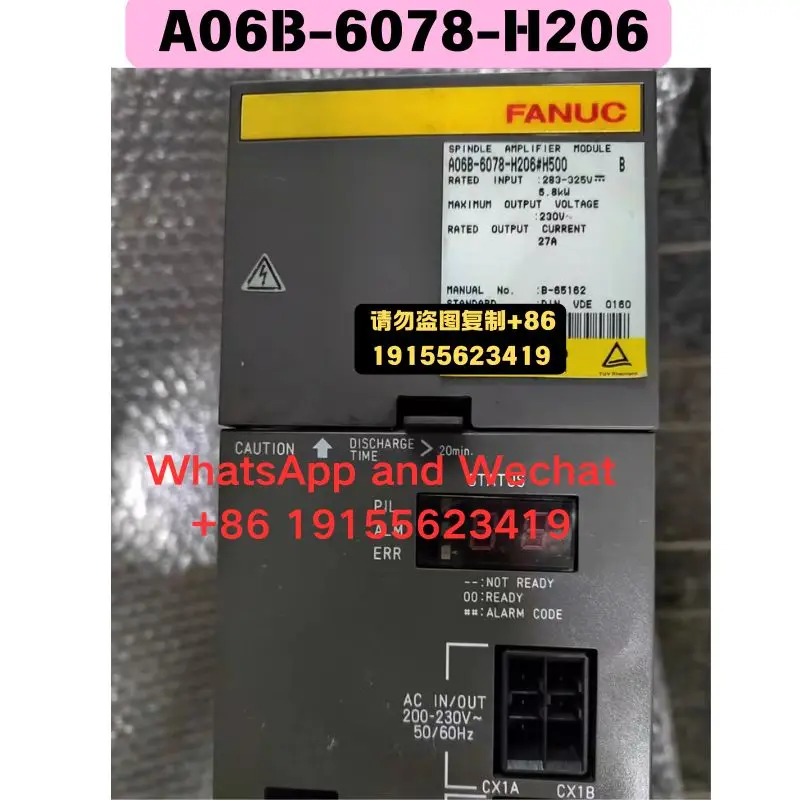 Used OEM disassembled parts A06B-6078-H206 Driver Functional test OK