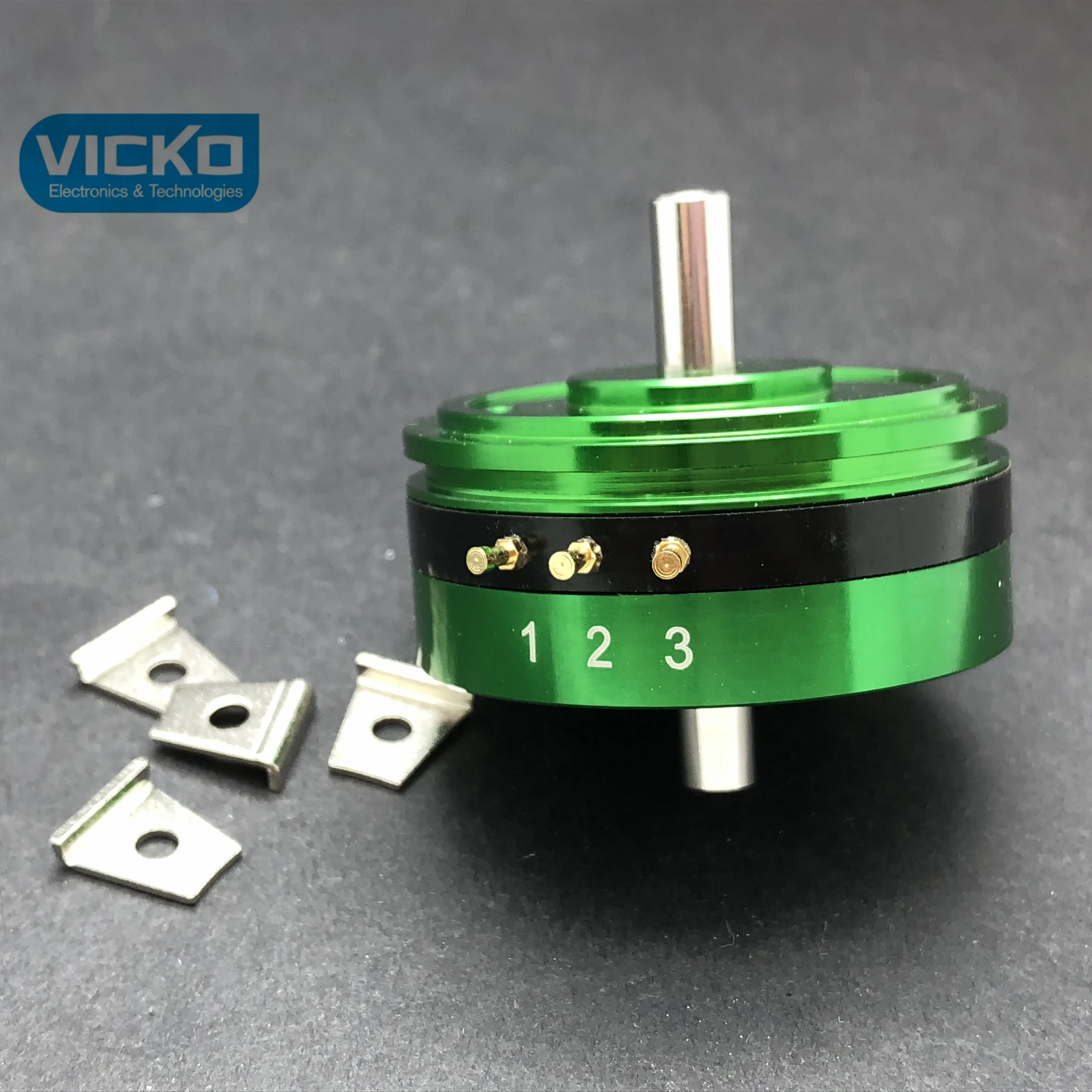 1pcs CPP-35b CPP-35 both sides Dual-axis precision conducting plastic potentiometer Angle sensor 1k 2k 5k 10k SWITCH