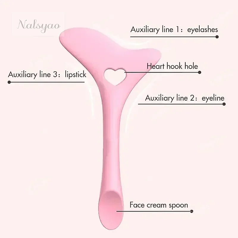 Silicone Eyeliner Stencil Reusable Makeup Aid Wing Tips Eye Liner Pencil Auxiliary Easy Application