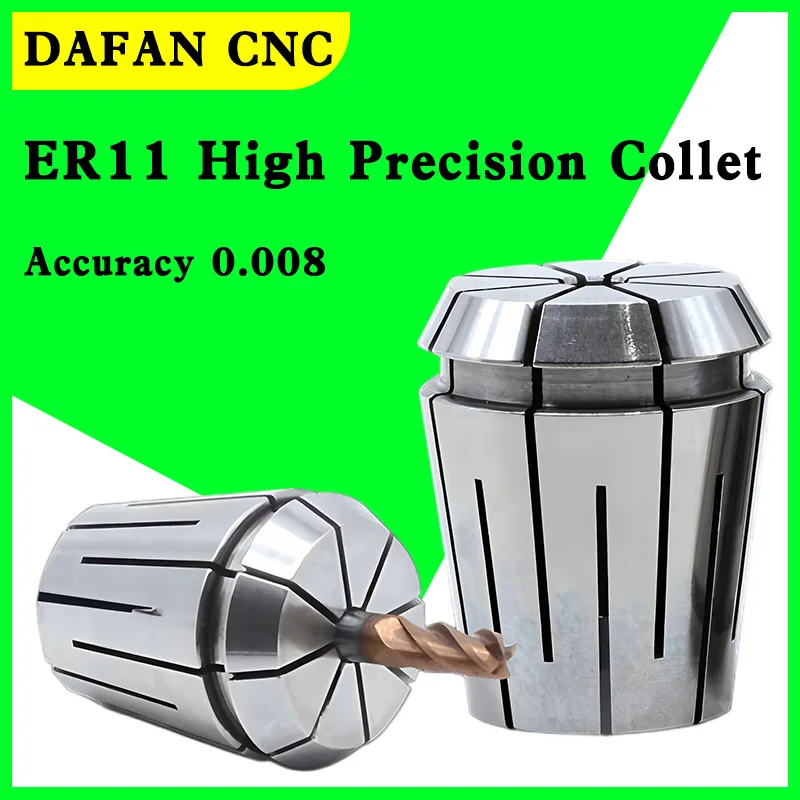 ER11 High Precision Spring Collet, Stainless Steel Elastic Clamp Nut for CNC Engraving Machine Collet Chuck