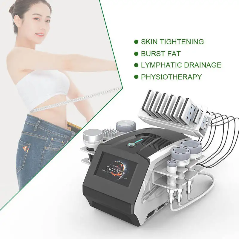 

Hot 7 in 1 Portable Fat Removal Machine Weight Loss Machine 80k Face Lift Body Slimming Lymphatic Drainage Body Massage Machine