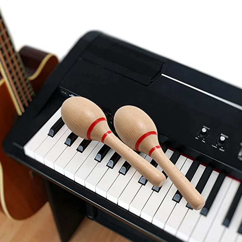 Legno di faggio Rumba Shakers Maracas strumenti musicali strumento musicale latino per giochi bomboniere