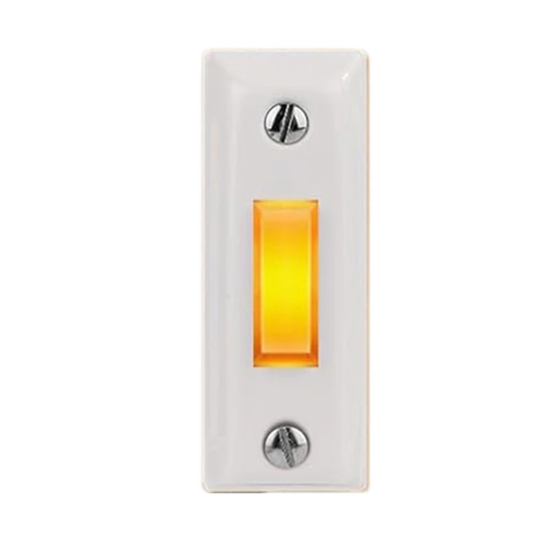 

M17D Lighted Doorbell Push Button Wire Plastic Wall Mounted Door Chimes Switches Replacement for Most Doorbells Daily Use