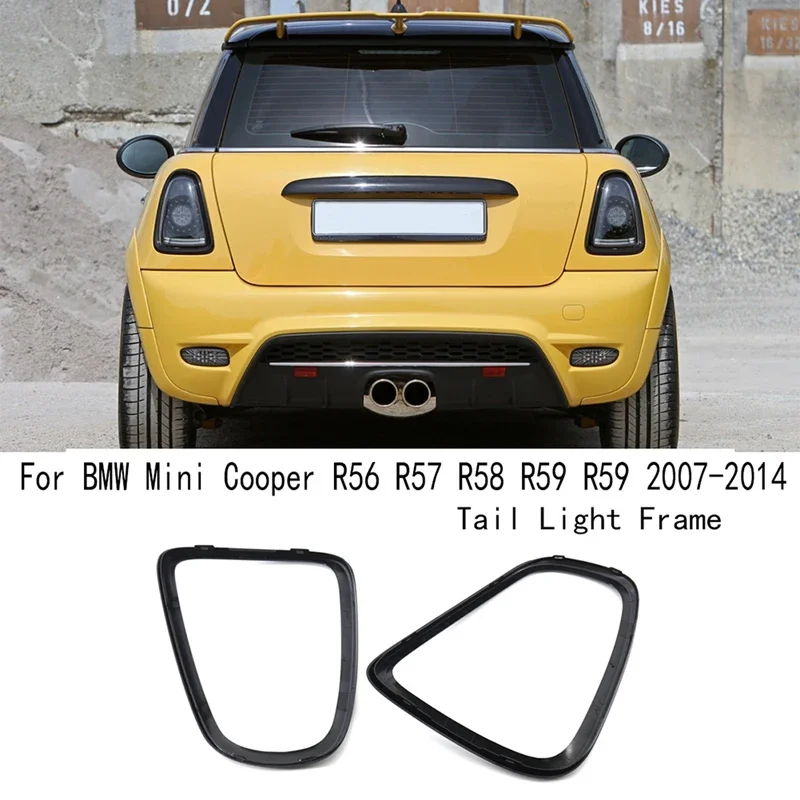 For 2007-2014 MINI R56 R57 R58 R59 left and right taillight trim strips Bright black cool and stylish OE:51132752243 51132752244