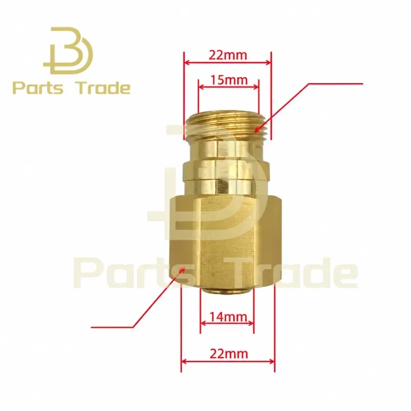 for TR22 Four Head Thread Adapter Connector Fits Model High Pressure Washer Quick Conversion Fitting