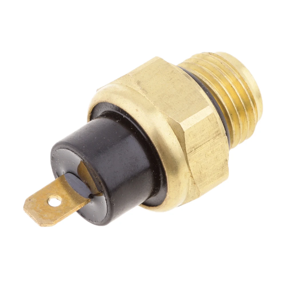 Universal Water Temperature Sensor Brass M16 Electric Radiator Fan Switch for Cooling Systems and Motorcycles